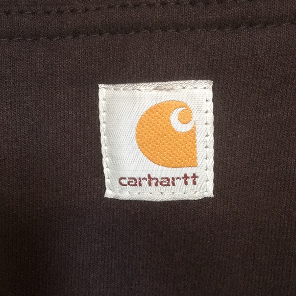 VTG Carhartt Rain Defender Thermal Lined Heavyweight Sweatshirt Jacket XLT - Picture 9 of 12